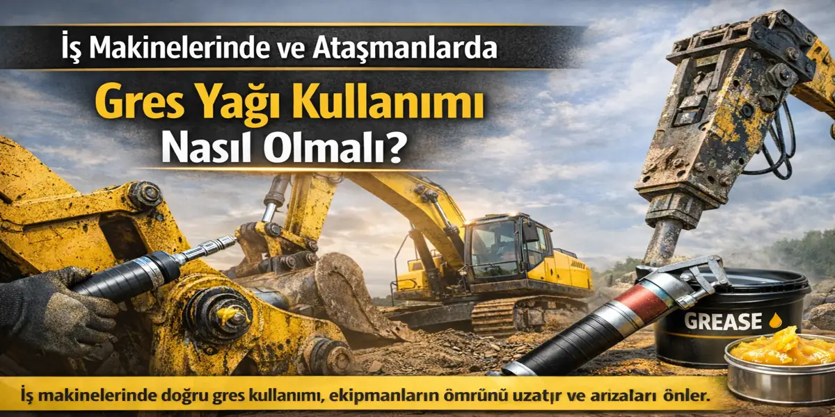İş Makinelerinde Gres Yağı Kullanımı: Doğru Yağlama Rehberi