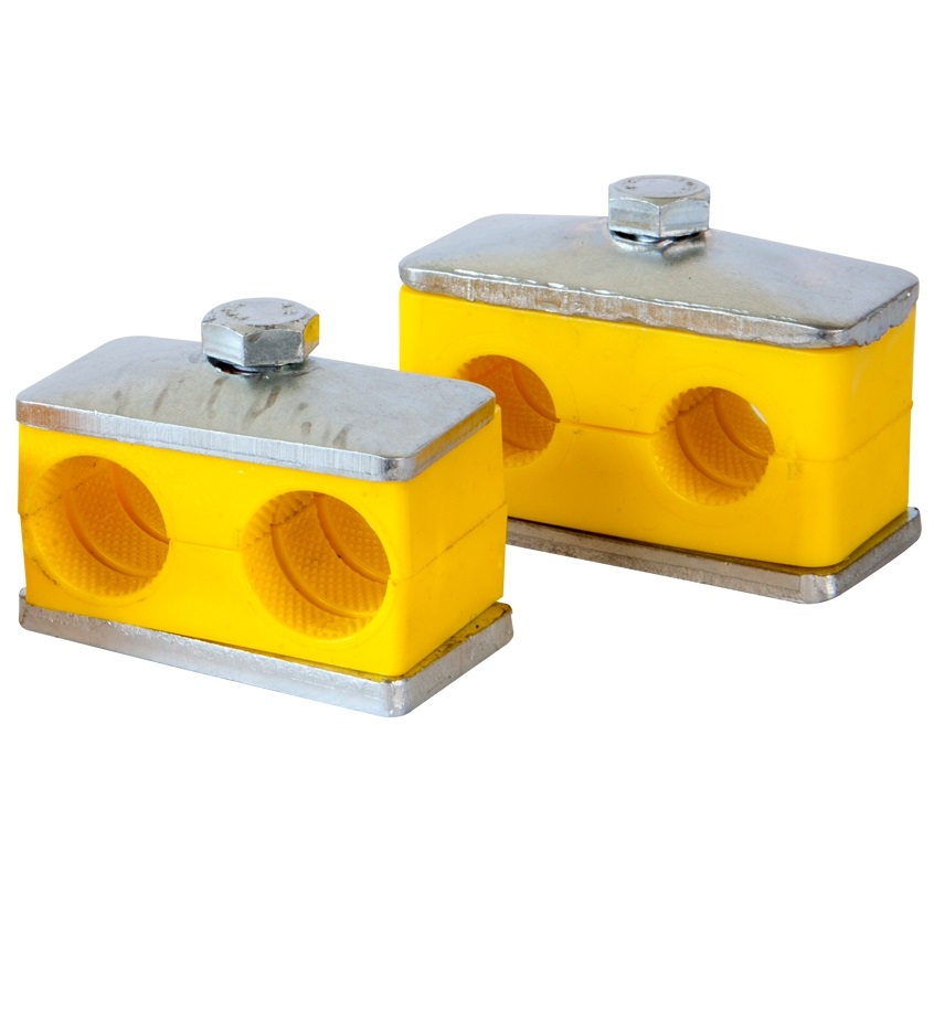 Q16 Plastik İkiz Seri Boru Kelepçesi